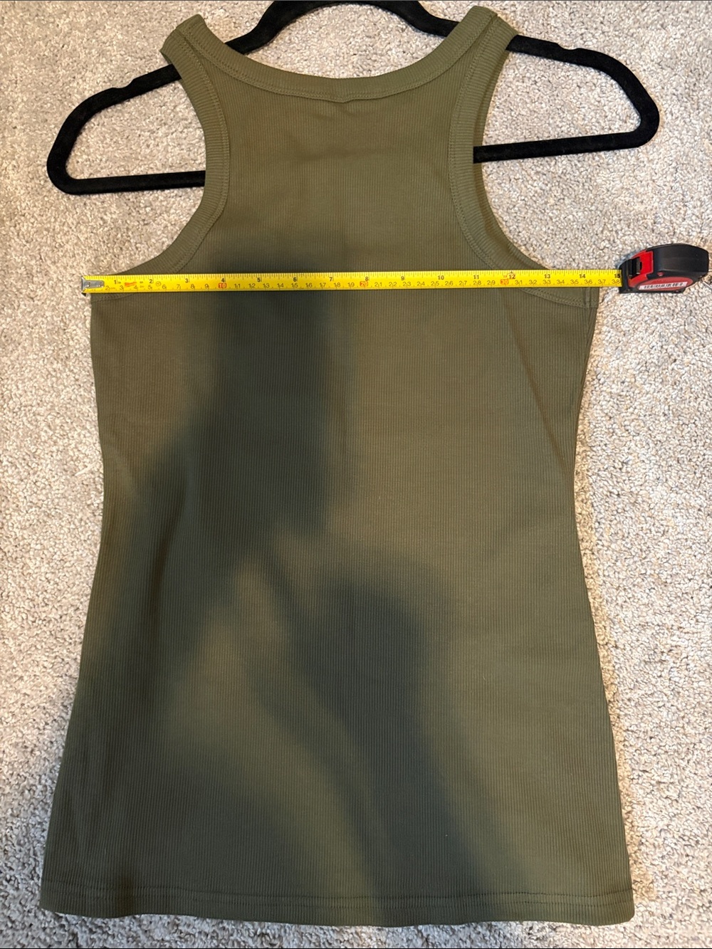 NWOT Women’s Ribbed Tank Top - Olive Green - Size L - Picture 7 of 7
